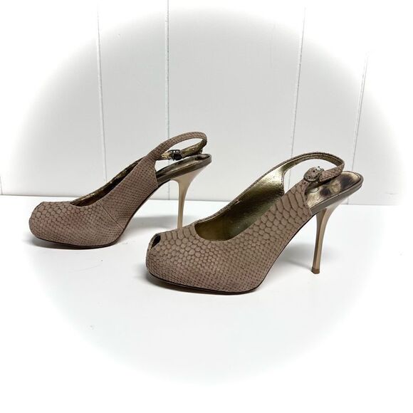 🚨4/$25 Sam Edelman Evelyn Slingback Peep Toe Pumps Size 7 - Picture 3 of 8